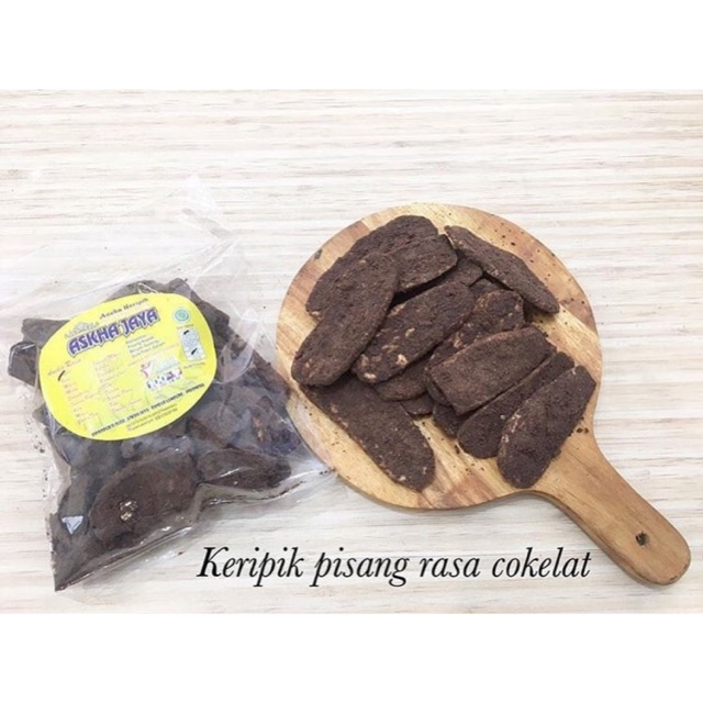 Kripik / Keripik / Cemilan / Snack / Kripik Pisang Coklat Lampung Original / Askha Jaya
