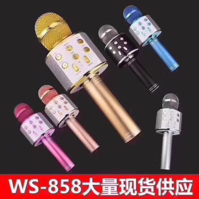 MIC WIRELESS BLUETOOTH KAROKE WS858 MEREK FLECO