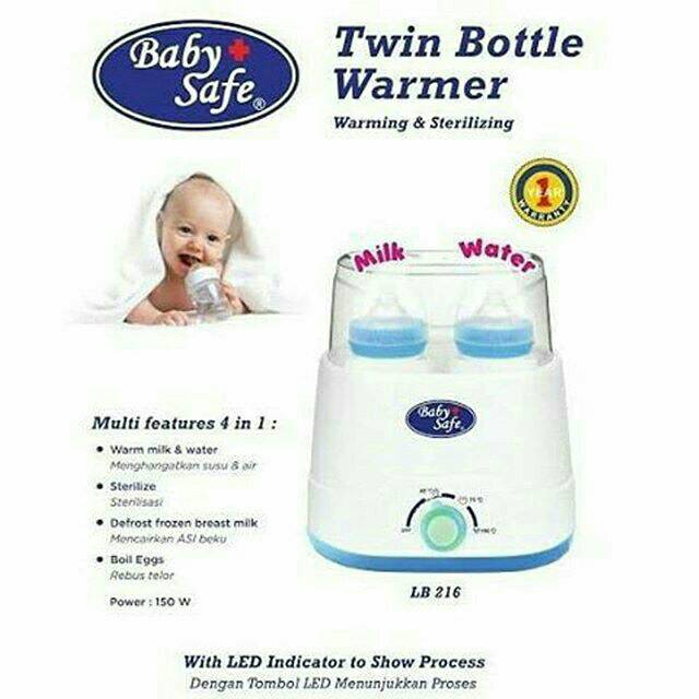 ♥BabyYank♥ BABY SAFE TWIN BOTTLE WARMER &amp; STERILIZER LB216/ MESIN PENGHANGAT BOTOL SUSU