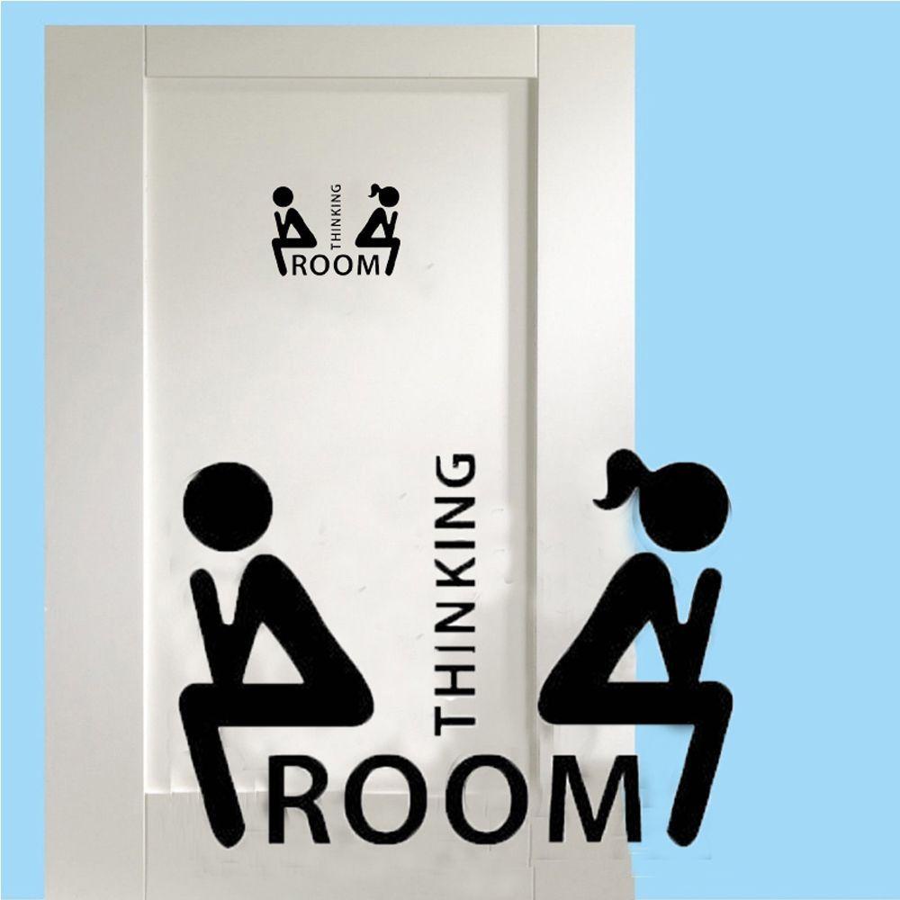 [Elegan] Stiker Toilet Dekorasi Vinyl DIY Home Decor