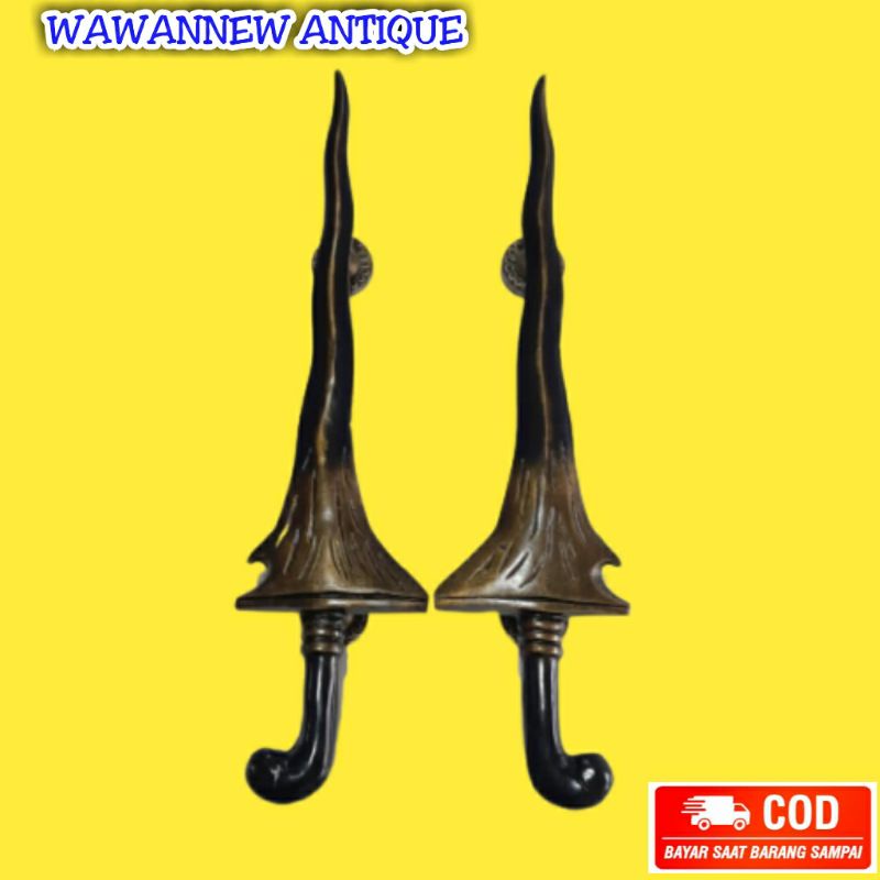 Handle Pintu / Gagang Pintu Rumah Pagar Antik Murah Motif Keris 40cm