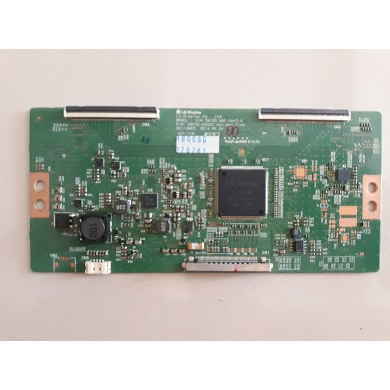 TCON TICON-BOARD LOGIC MODEL V14 TM120 UHD VER 0.6 PN 6870C-0502C SMART TV LG 49UB820T