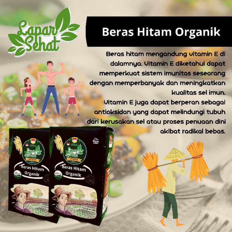 

BERAS HITAM ORGANIK LAPAR SEHAT // BERAS ORGANIK SURABAYA