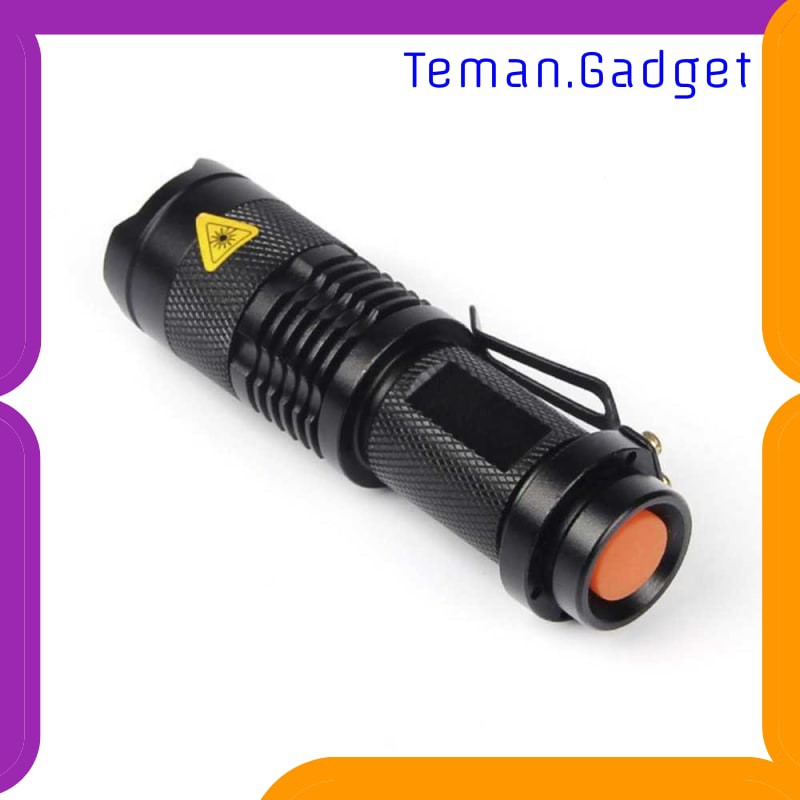 TG-IE185 TaffLED Senter LED 395nm UV + Baterai + Charger + Box Pocketman P1