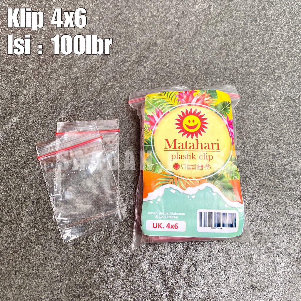 Plastik Klip 4x6 / Kantong Sambal Saos Clip Obat Zipper Lock - 100lbr
