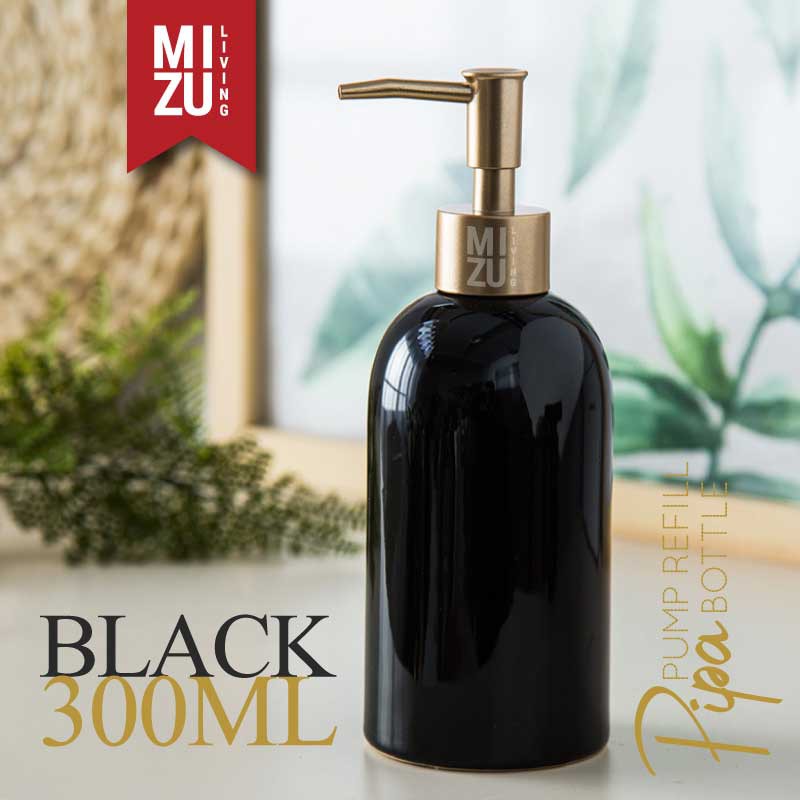 PIPA Refill Pump Bottle Ceramic Glossy Finish Soap Dispenser Botol Keramik Sabun Cair Cuci Tangan