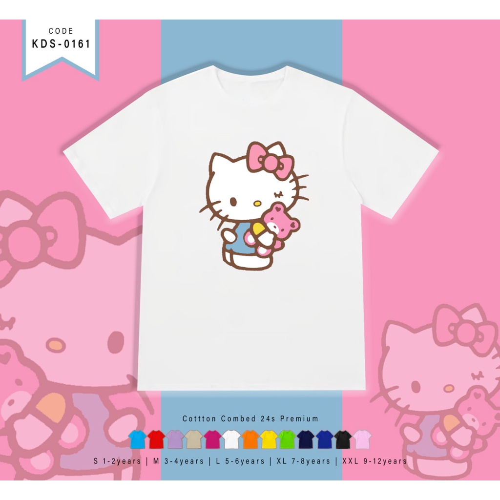 T-SHIRT / KAOS ANAK-ANAK TERMURAH BERGAMBAR HK BEAR- TERIMA CUSTOM KAOS KELUARGA