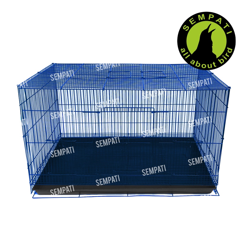 KANDANG BURUNG, SUGAR GLIDER, KELINCI, HAMSTER, TERNAK, UMBARAN - BESI LIPAT TEBAL SIZE M MEDIUM SEMPATI KDMDM-BIRU