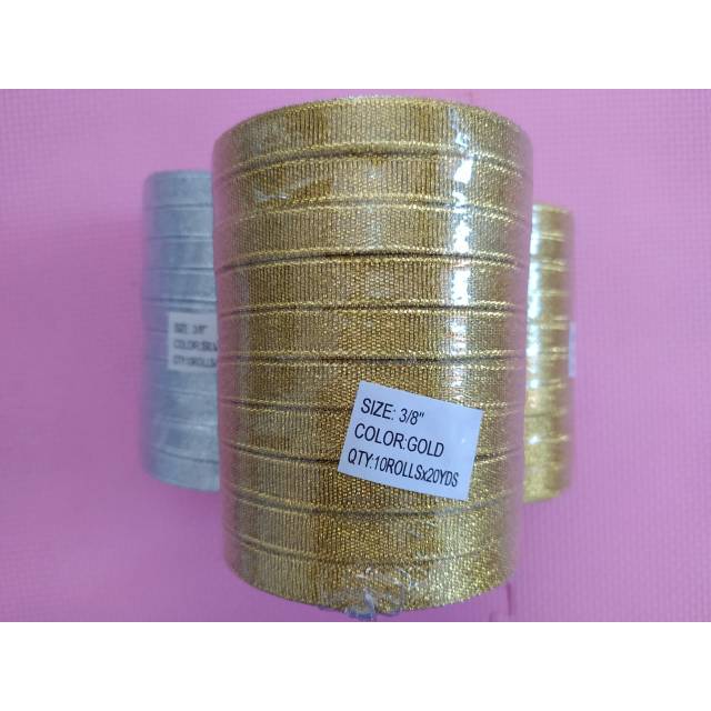 

Pita Gliter Gold atau Silver