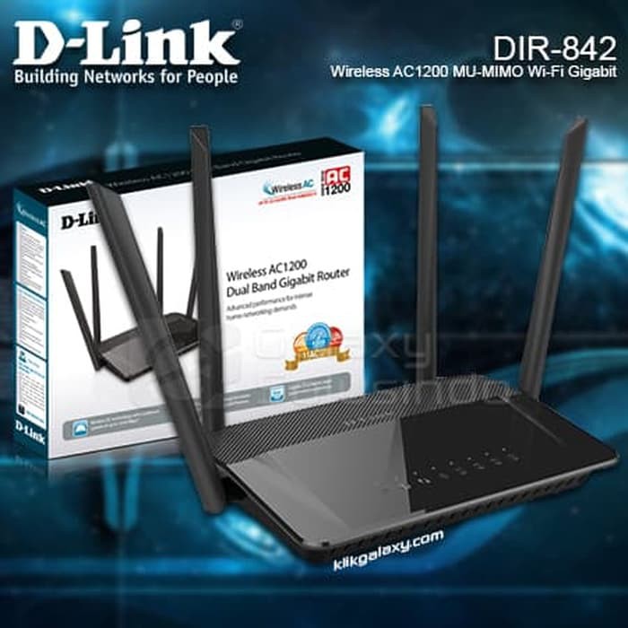 D LINK DIR 842 Wireless AC1200 MU MIMO Wi Fi Gigabyte Router