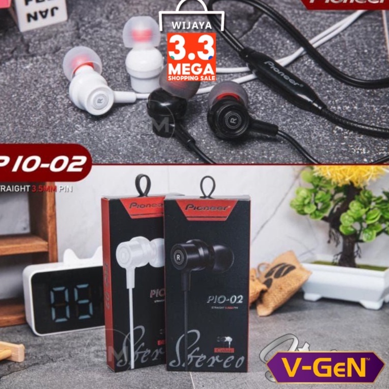 HF HEADSET earphone PIONER PIO-02 ori
