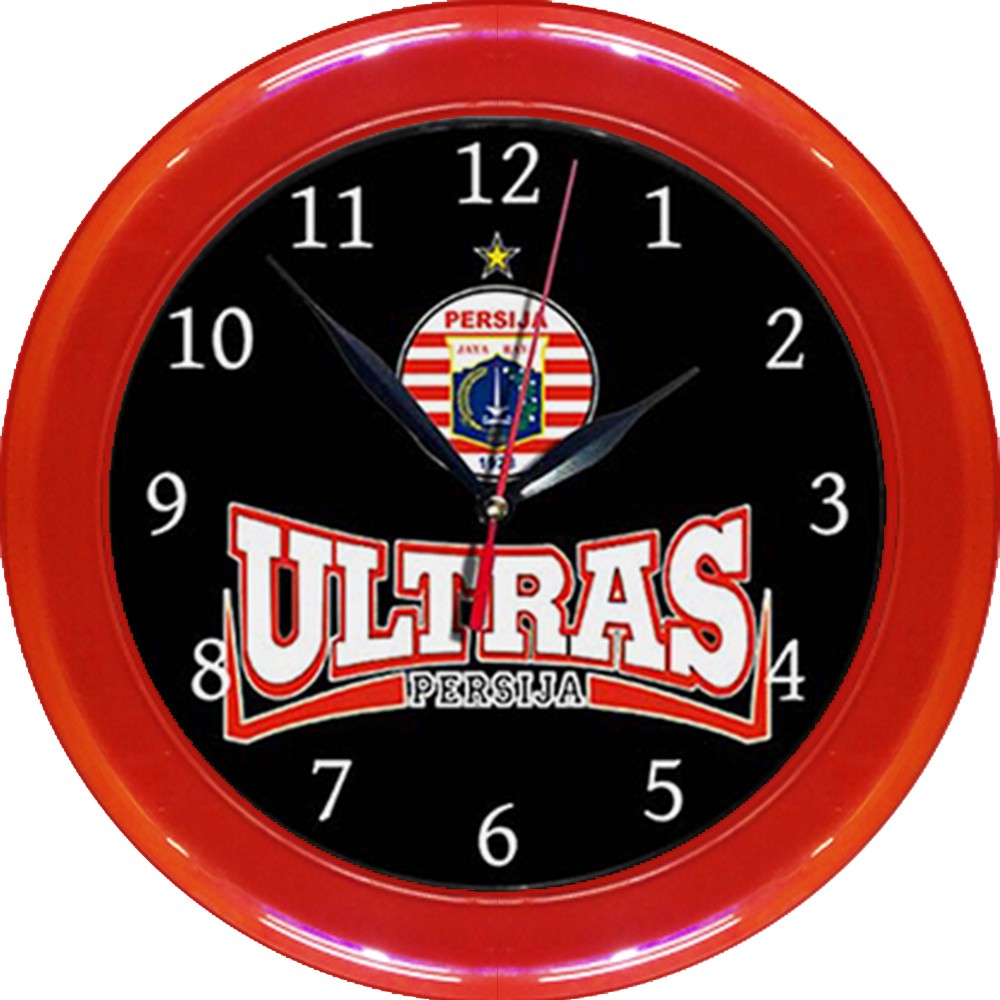 JAM DINDING PERSIJA 6   (DIAMETER 30CM)