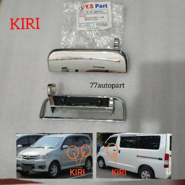 Handle pintu luar avanza xenia grandmax kiri chrome