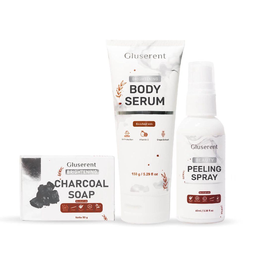 PAKET BODY CARE GLuserent Free Pouch Ekslusif Rangkaian Pemutih Badan mengandung bahan Alami