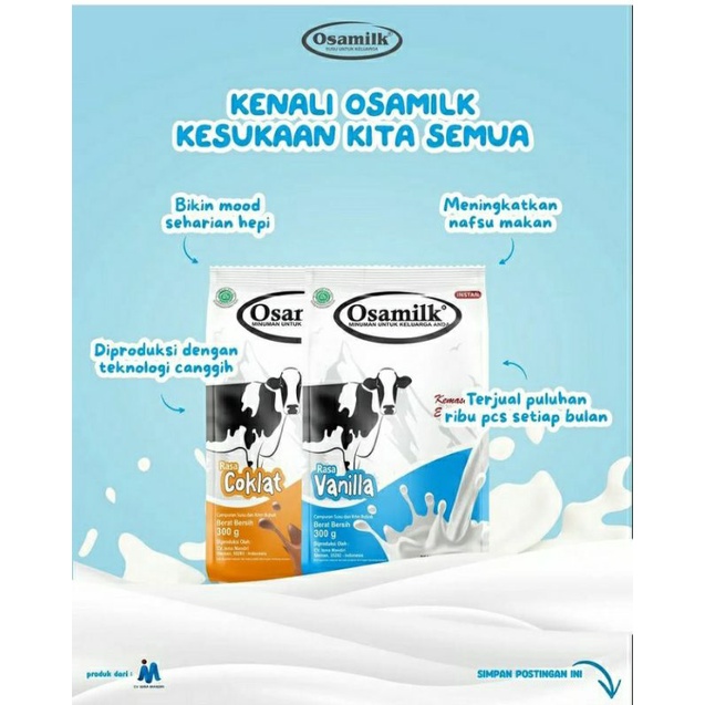 SUSU PENGGEMUK ANAK &amp;DEWASA TERLARIS/OSAMILK SUSU PENGGEMUK TERLARIS