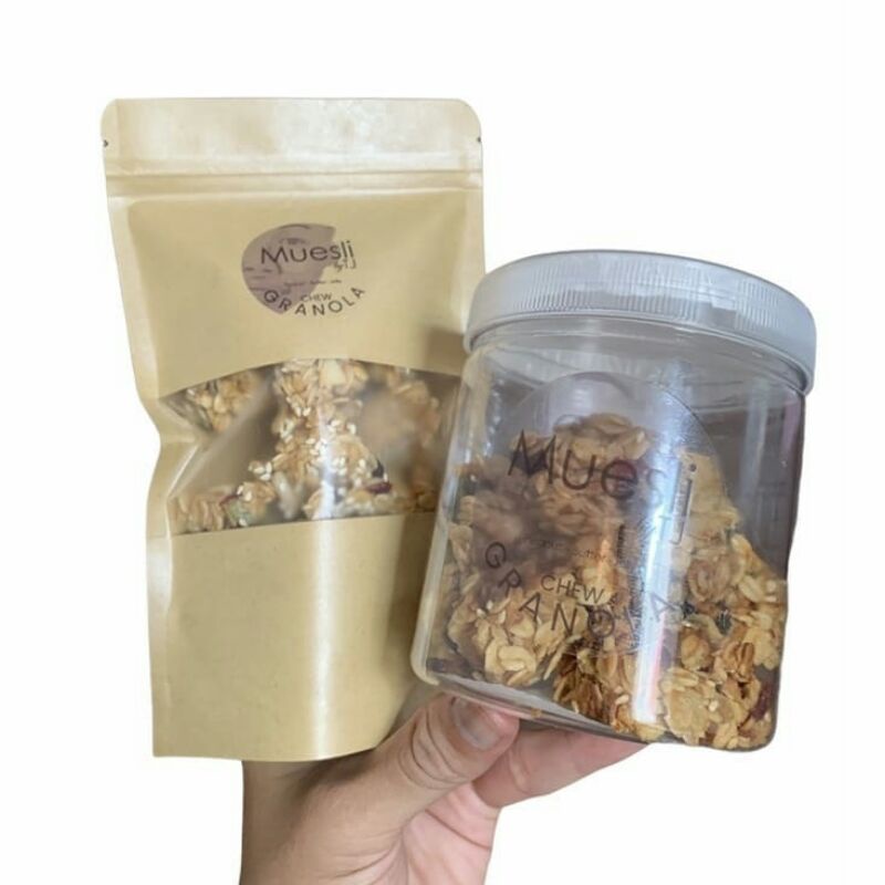 

Hello - Muesli by TJ cemilan sehat granola chew 125gr healthy snack oatmeals crunchy sarapan sehat breakfast