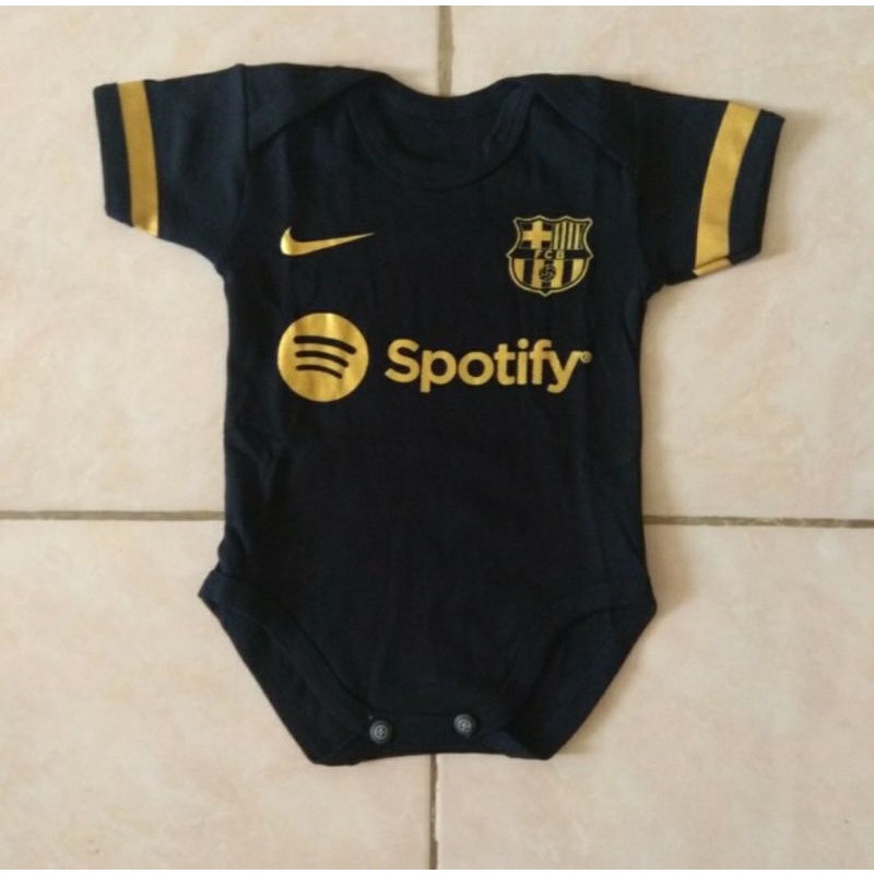 BABY JUMPER JERSEY BAJU BOLA BAYI BARCAAA HITAM ANAK 2022