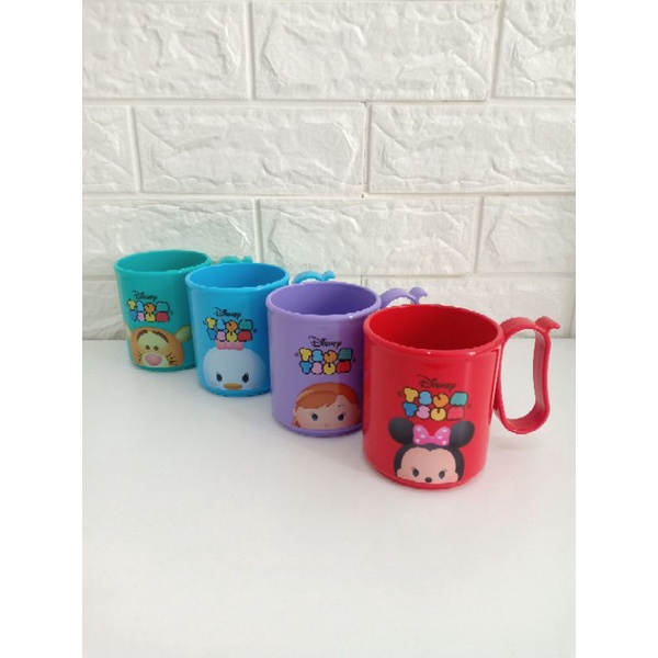 Disney Tsum Tsum Mug / Jumbo Mug Gelas tutup Tupperware