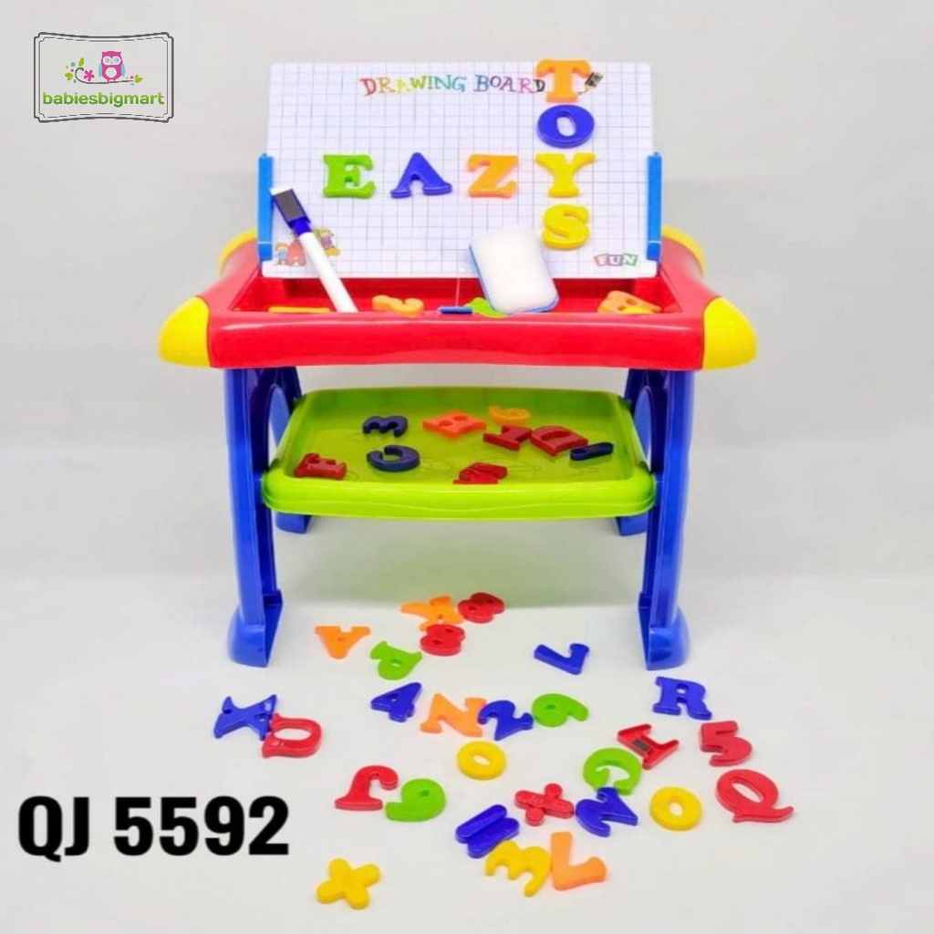 Mainan Edukasi Meja Belajar Magnetic Learning Table 3 in 1 kode QJ5592