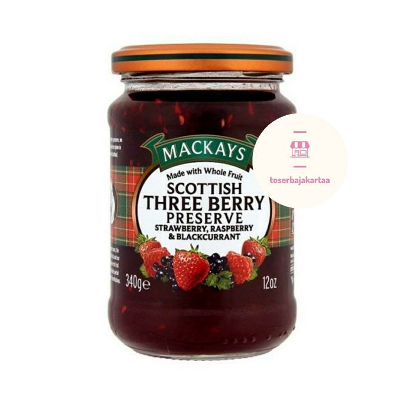 

Mackays Scottish Three Berries Preserve 340gr