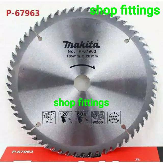 Makita P 67963 Circular Saw Blade 7 inch x 60 Teeth Mata Cirkel Potong