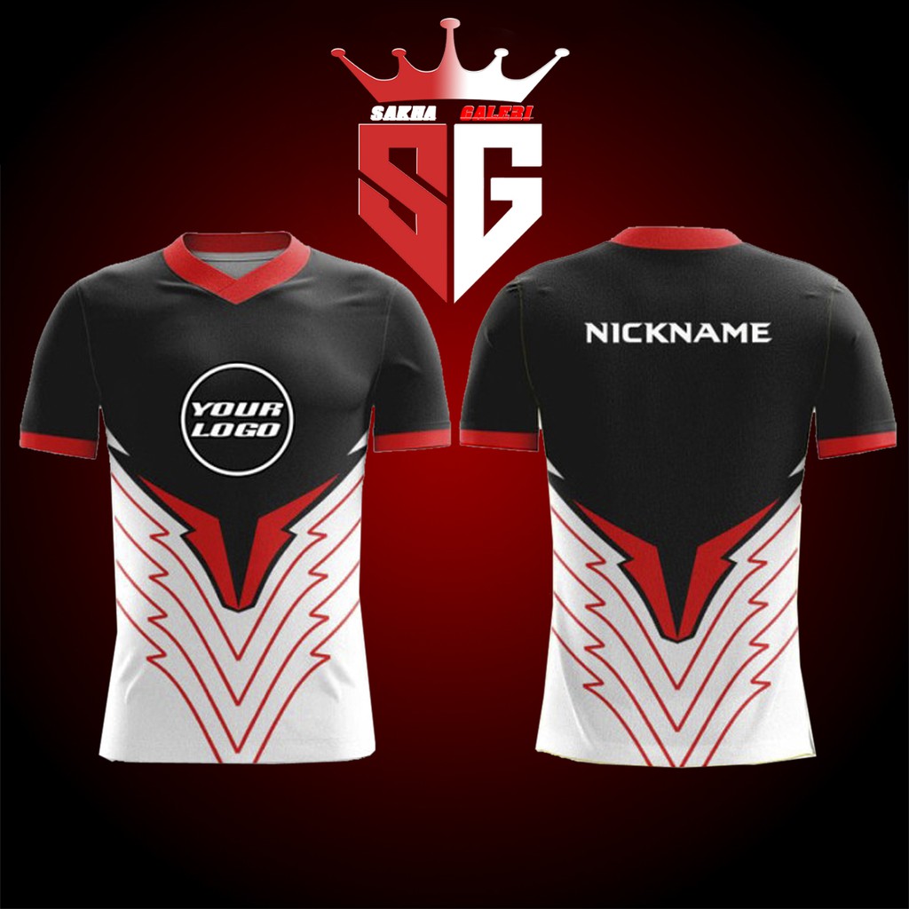 Kaos Baju Anak Esports Gamers Gaming Jersey FREE FIRE 3D Full Print Art 3 Gratis Ganti Nama