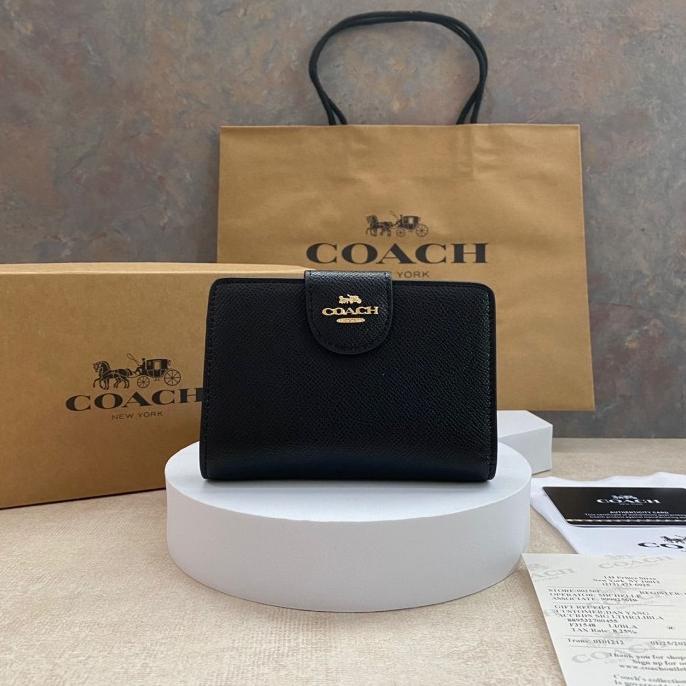 Coach Woman Flap Long Bi - Fold Wallet Original