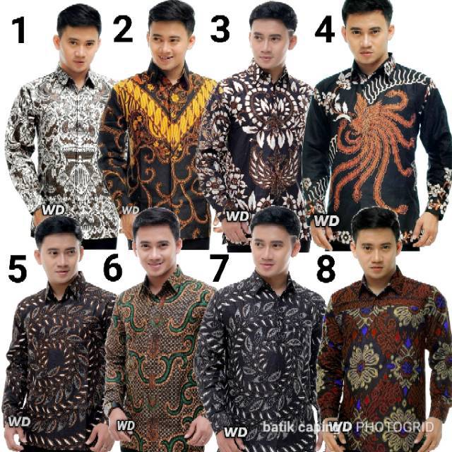 KEMEJA BATIK PRIA EDIT LENGAN PANJANG BANYAK MOTIF  PEKALONGAN MURAH TERLARIS  12 12 DI SHOPEE ORDER