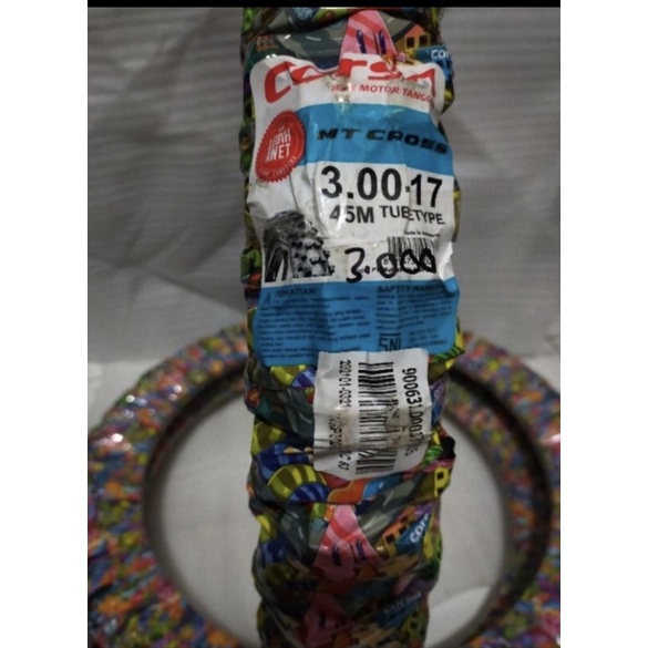 BAN LUAR CORSA MT CROSS TRAIL 300-17 RING 17 TUBE TYPE 1PC