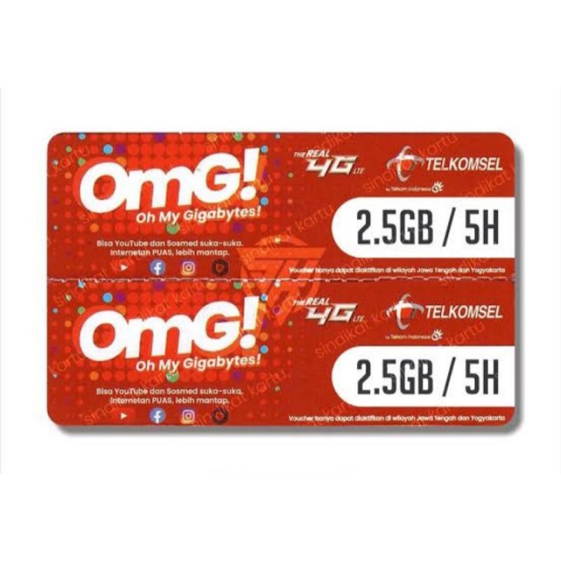 Voucher Telkomsel 2,5gb 5hari