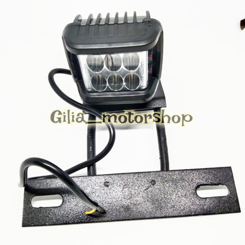 lampu Tembak Sorot Mini Cwl 6 LED RxKing 12 watt 3×3 LED kiri kanan RX king