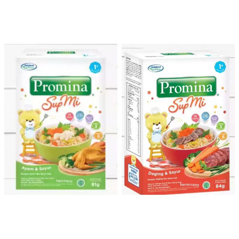 Promina sup mie ayam sayur daging sayur mpasi