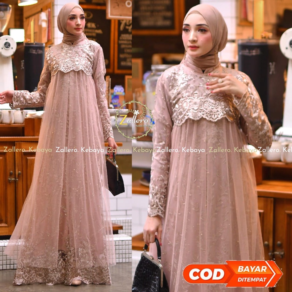 (NEW) ZL> GAMIS TERBARU LAQUNATU - GAMIS PESTA BROKAT - GAMIS KEKINIAN - GAMIS PESTA MODERN - GAMIS 