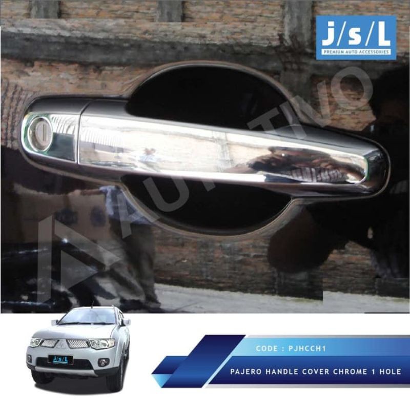 Pajero Sport 2010 2015 Handle Cover Chrome 1 Hole / Aksesoris Mitsubishi Pajero ORI JSL