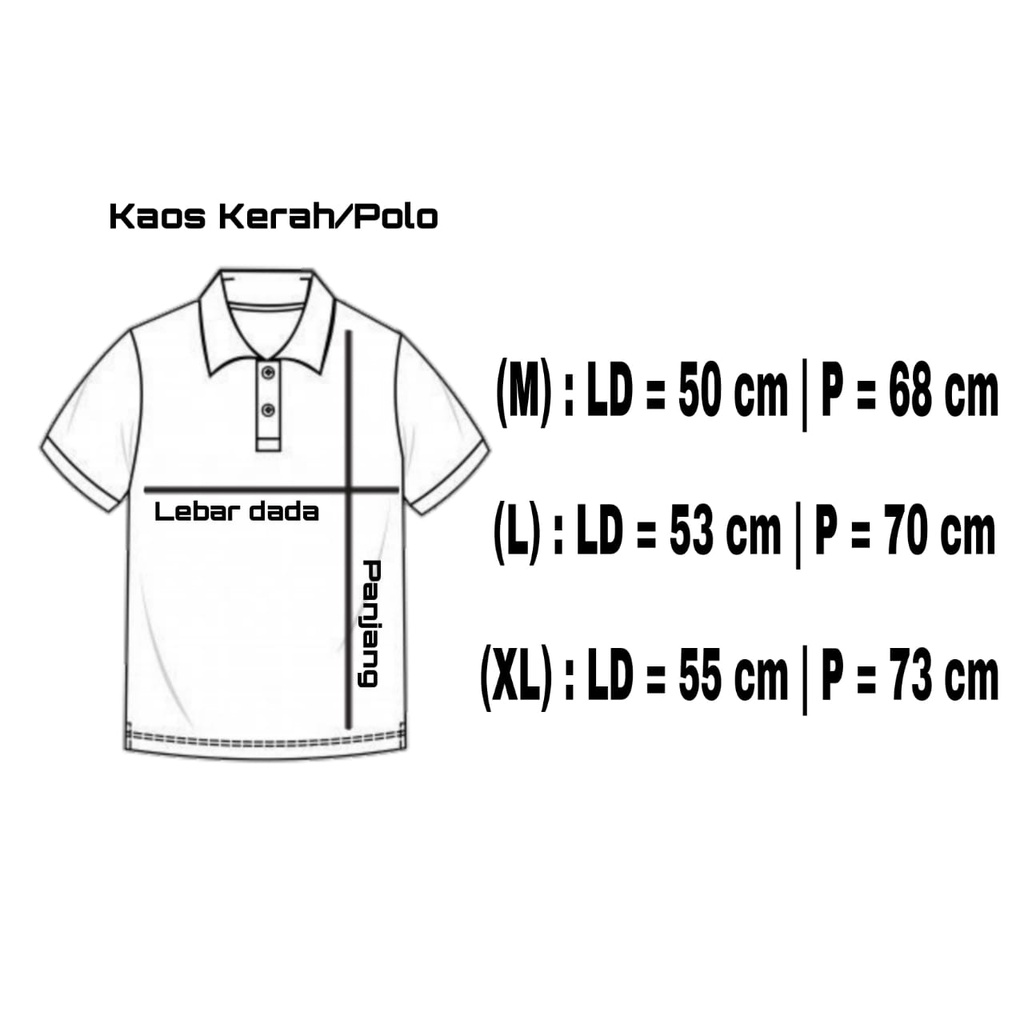 Kaos Polo Shirt Pria Kerah Logo FCK