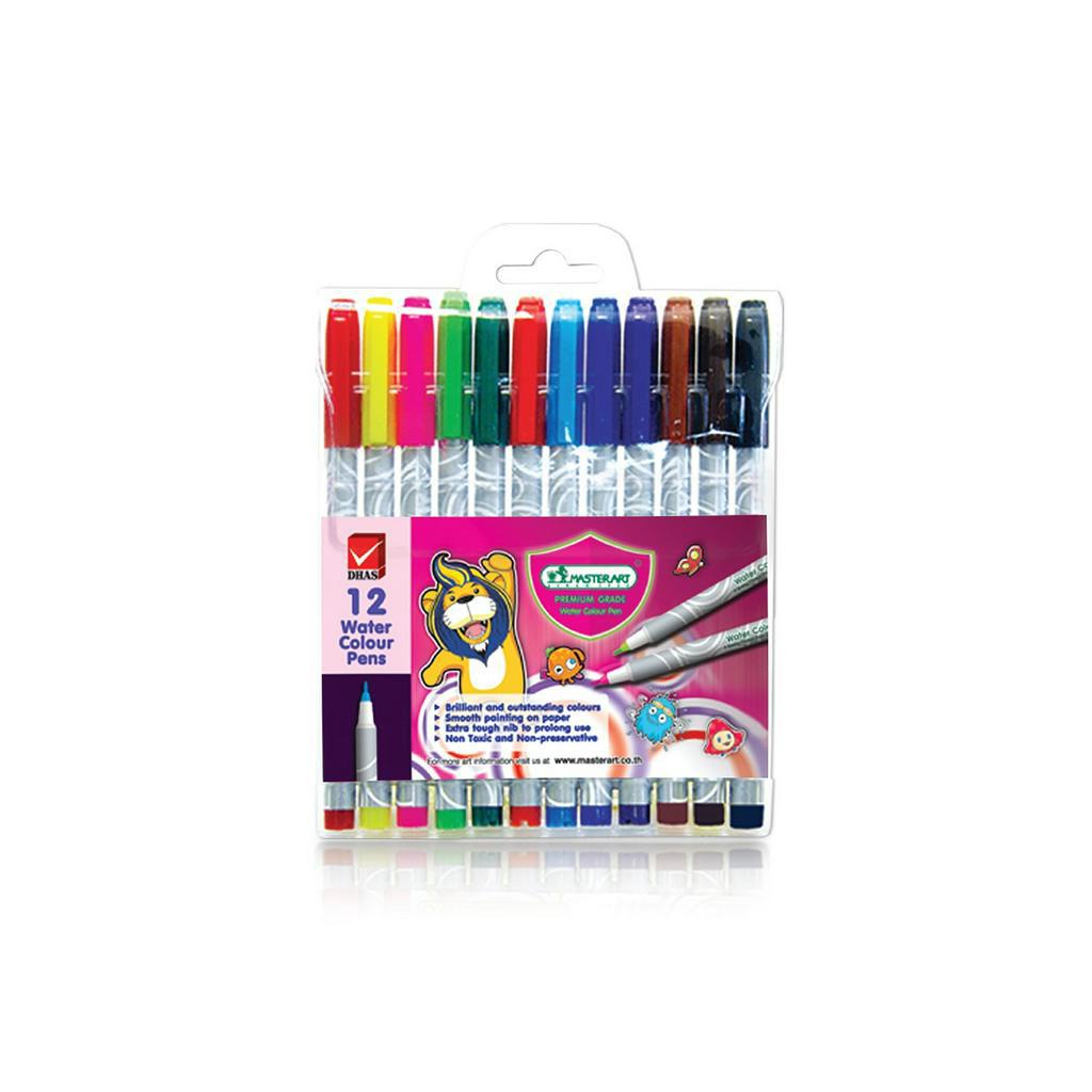 

[Master Art] Water Colour Pens Premium Grade 12 Colours