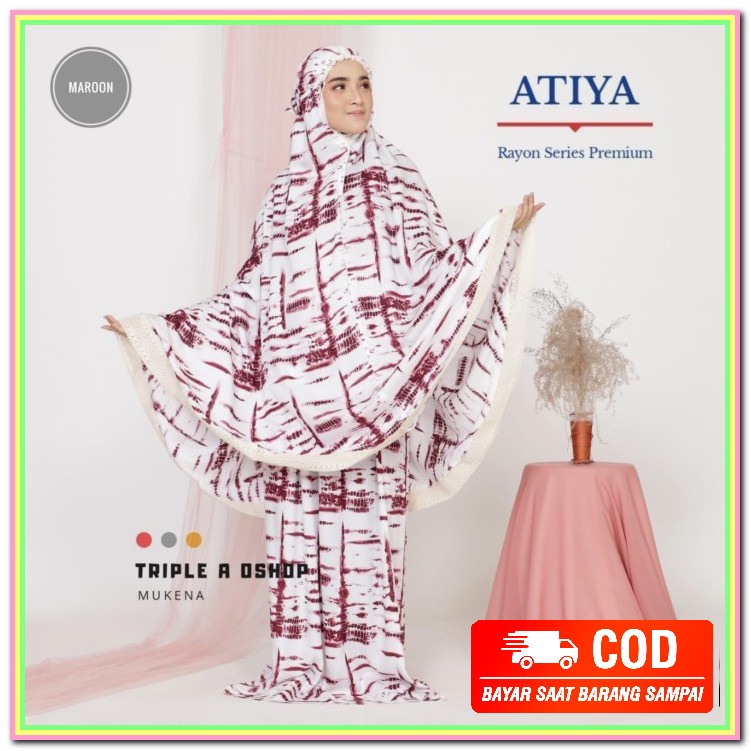 Mukena Dewasa Khadijah Fatimah Ori Syahrini Katun Mikro Premium M TR416 Mukena Dewasa Katun Rayon Ti