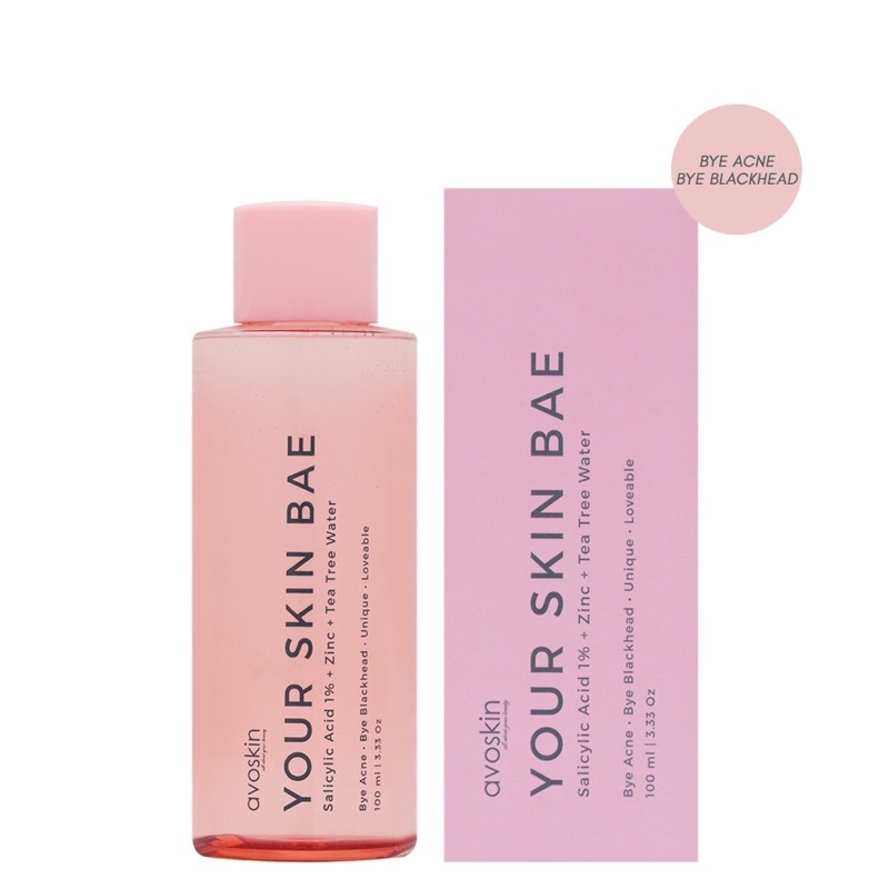 Avoskin YSB toner Salicylic Acid 1% + Zinc + Tea Tree Water toner 100ML [ Eksfoliasi / Exfoliating ]