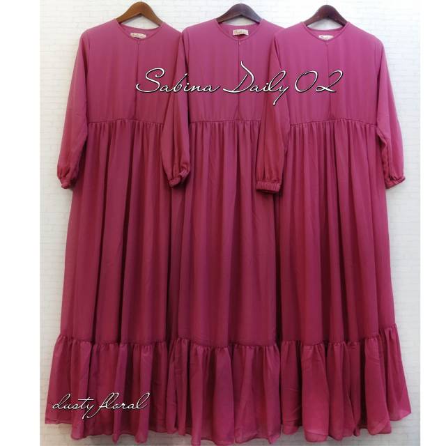 Sabina Daily dress ceruty Hq (gamis ceruty) original by nindah