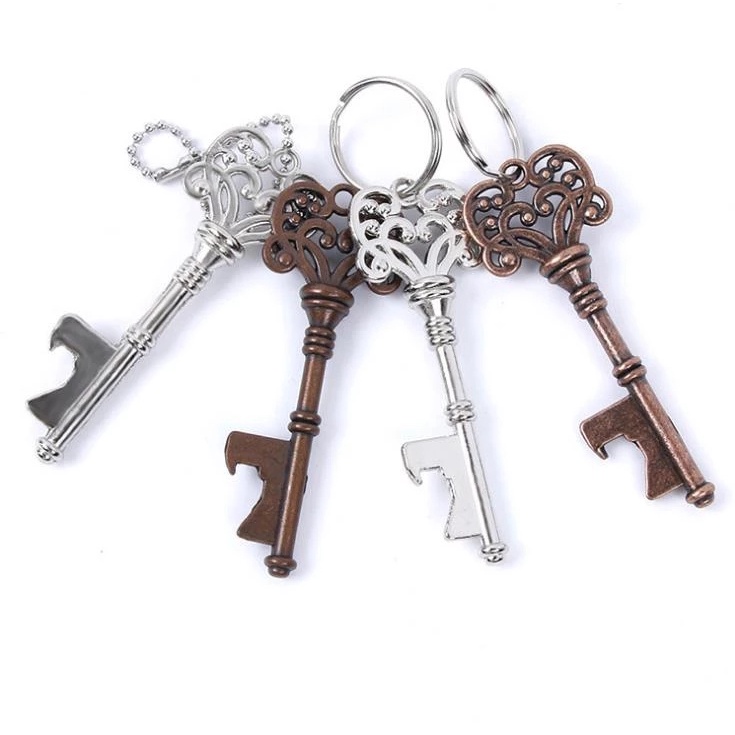 [1Pc Creative Portable Vintage Key Shaped Bottle Opener ][ Metal Keychain Beer Bottle Opener]