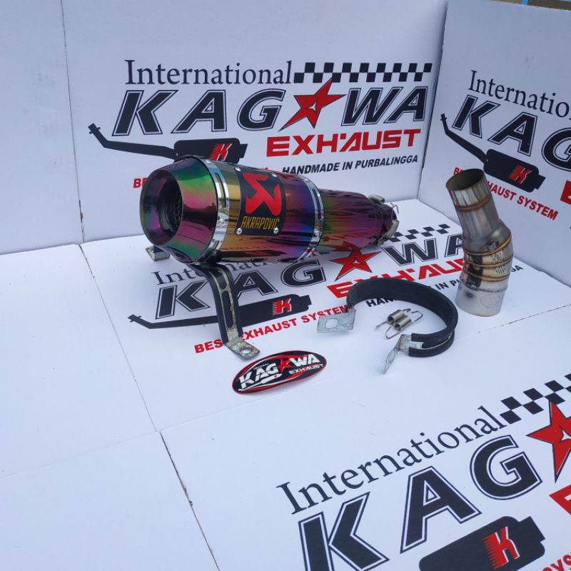knalpot Racing Selencer Akrapovic GP M1 Pelangi Slipon Cbr 150r Ninja 250fi karbu CBR 250RR R25