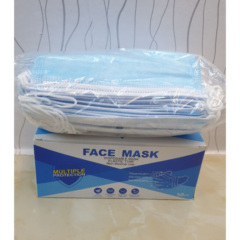 masker 1 dus isi 50 pcs seharga  Rp.2.9999 rb.harga ekonomis