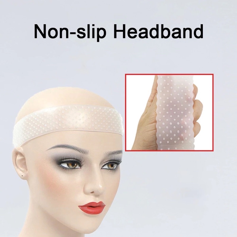 NON SLIP HEADBAND / WIG FIX / ANTI SLIP SILICONE HEADBAND / PENAHAN WIG / HAIR BAND SILICONE