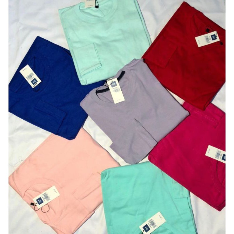 KAOS LENGAN PANJANG POLOS KATUN