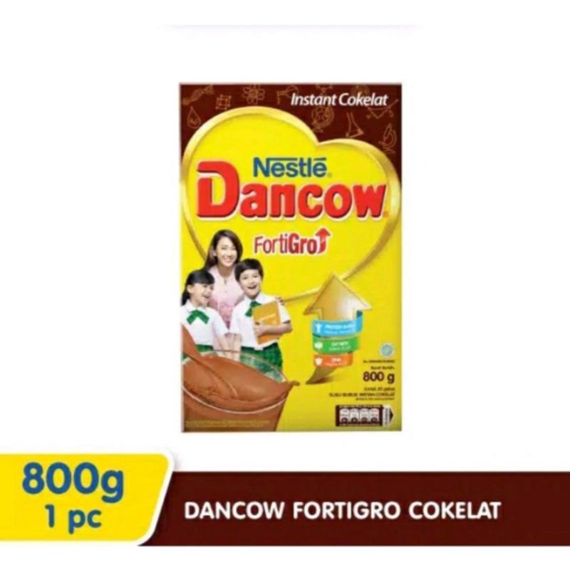 DANCOW FORTIGRO fullcream,Instan Putih,Instan Coklat 800gr/Susu dancow fortigro