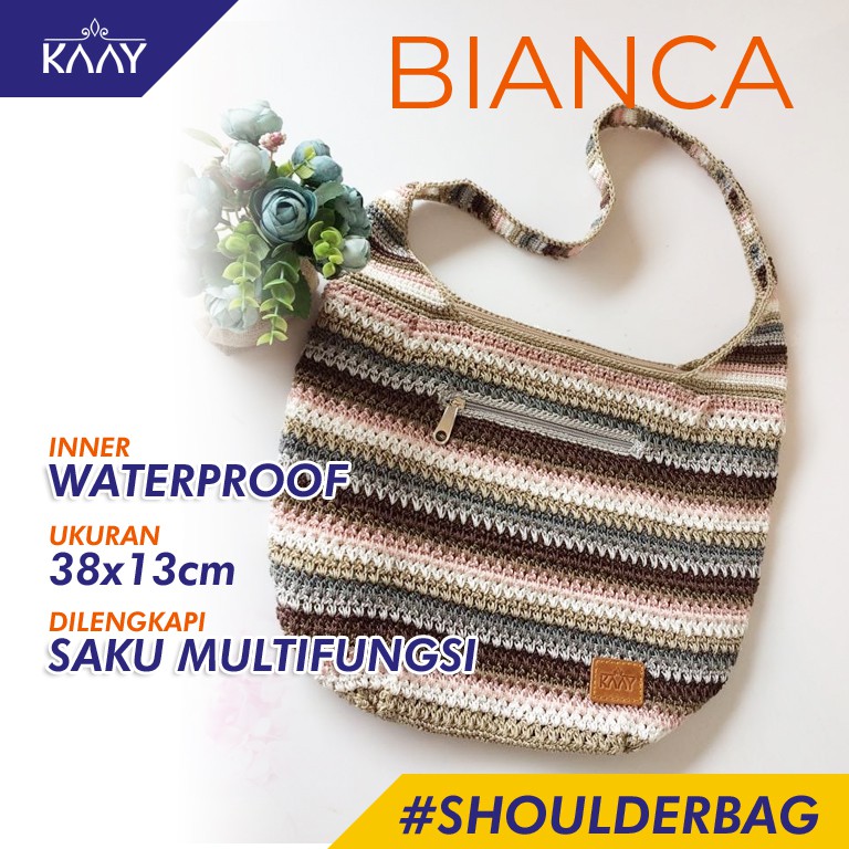 Tas Shoulder Bag Rajut BIANCA - Kaay Bags