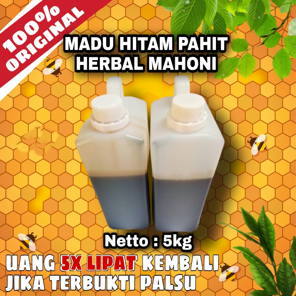 

Madu Hitam Pahit Mahoni Murni 100% Asli - Madu Murni Asli 5kg