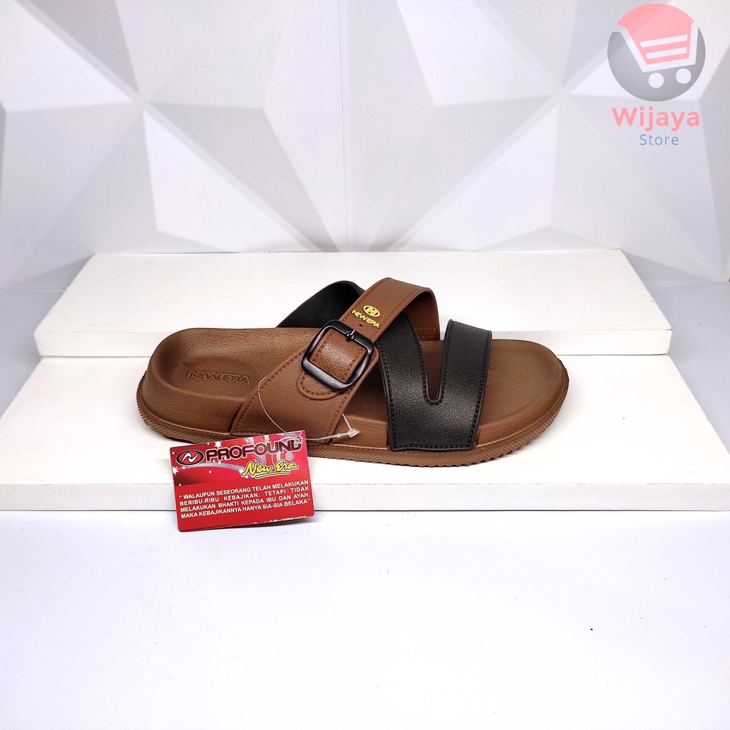 Sandal Slop Karet Anak Cowok New Era 37018 Sendal Slide Karet Anak Laki-Laki Gaya Kasual untuk Aktivitas Sehari-hari