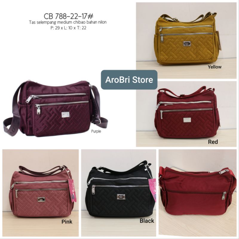 Tas selempang merk Chibao CB 788 -17 bahan Nilon