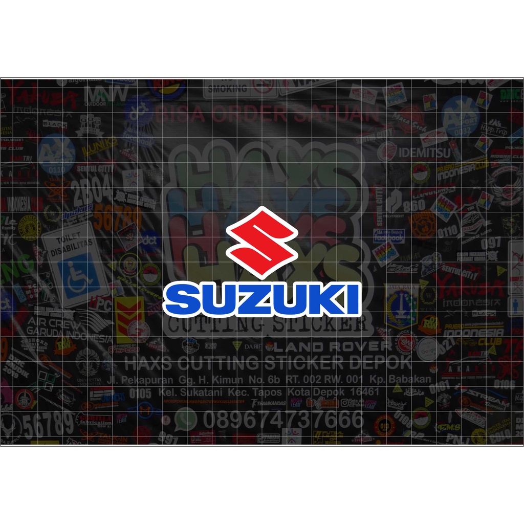 Cutting Sticker Logo Suzuki Ukuran 8 Cm